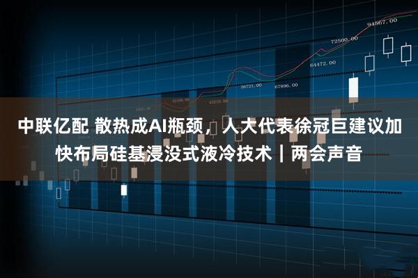 中联亿配 散热成AI瓶颈，人大代表徐冠巨建议加快布局硅基浸没式液冷技术｜两会声音