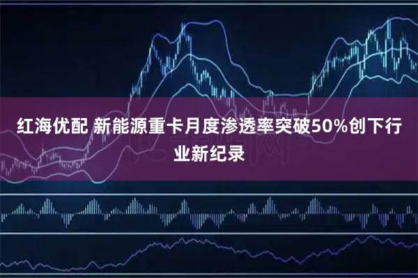 红海优配 新能源重卡月度渗透率突破50%创下行业新纪录